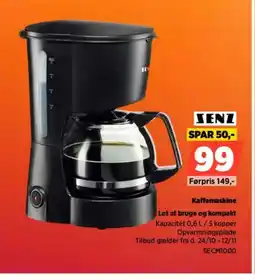 Power SENZ Kaffemaskine SECM1000 tilbud