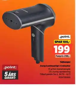 Power Point Tøjdamper POHTS5000 tilbud