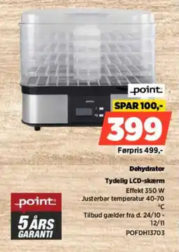 Power Point Dehydrator POFDH13703 tilbud