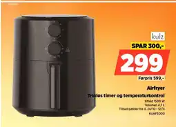 Power Kulz Airfryer KUAF3000 tilbud