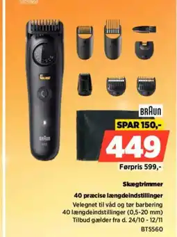 Power BRAUN Skægtrimmer BT5560 tilbud