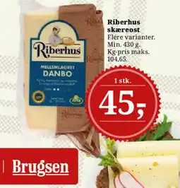 Dagli'Brugsen Riberhus skæreost tilbud