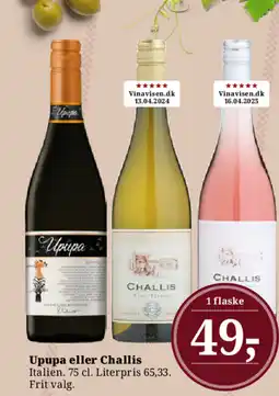 Dagli'Brugsen Upupa eller Challis tilbud