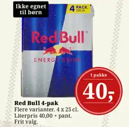 Dagli'Brugsen Red Bull 4-pak tilbud