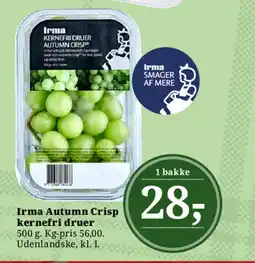 Dagli'Brugsen Irma Autumn Crisp kernefri druer tilbud