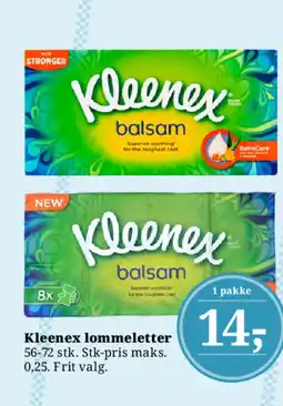 Dagli'Brugsen Kleenex lommeletter tilbud