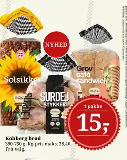 Dagli'Brugsen Kohberg brød tilbud