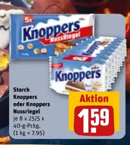 REWE DE Storck Knoppers oder Knoppers Nussriegel tilbud