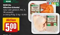 REWE DE REWE Bio Hähnchen-Schenkel tilbud