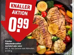 REWE DE Frisches Hähnchenbrustfilet mariniert oder natur tilbud