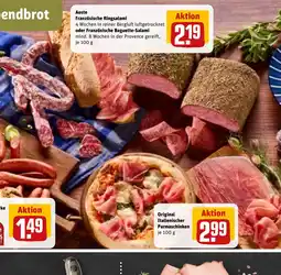 REWE DE Aoste Französische Ringsalami oder Französische Baguette-Salami tilbud