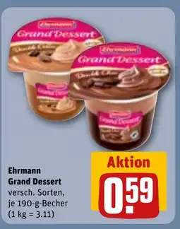 REWE DE Ehrmann Grand Dessert tilbud