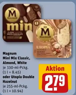 REWE DE Magnum Mini Mix Classic, Almond, White oder Utopia Double Hazelnut tilbud