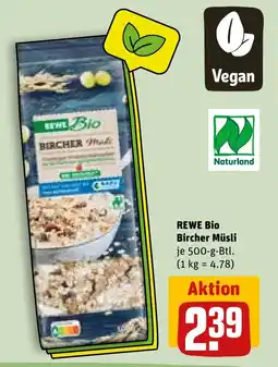 REWE DE REWE Bio Bircher Müsli tilbud