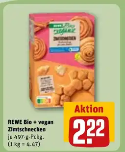REWE DE REWE Bio + vegan Zimtschnecken tilbud
