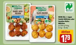 REWE DE REWE Bio + vegan Falafel-Bällchen oder Gemüse-Hafer- Bällchen tilbud