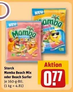 REWE DE Storck Mamba Beach Mix oder Beach Surfer tilbud