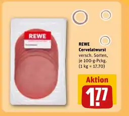 REWE DE REWE Cervelatwurst tilbud