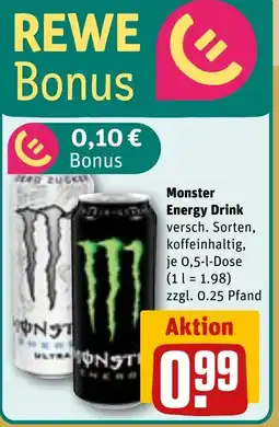 REWE DE Monster Energy Drink tilbud