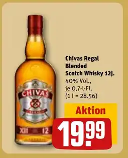 REWE DE Chivas Regal Blended Scotch Whisky 12J. tilbud