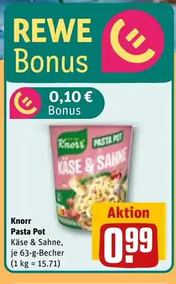 REWE DE Knorr Pasta Pot tilbud