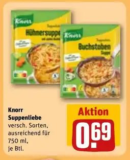 REWE DE Knorr Suppenliebe tilbud
