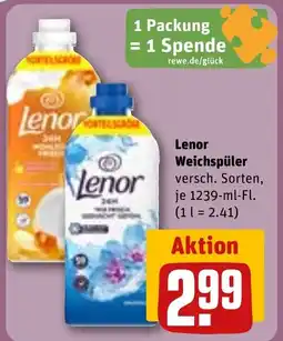 REWE DE Lenor Weichspüler tilbud