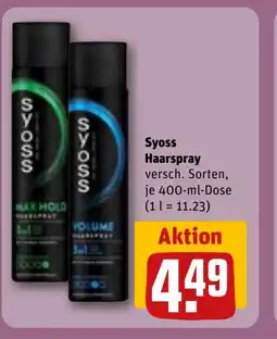 REWE DE Syoss Haarspray tilbud