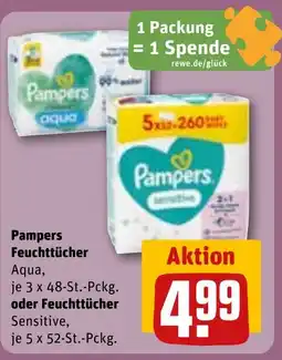 REWE DE Pampers Feuchttücher tilbud