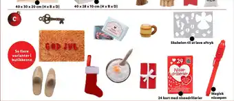 Tilbehør til nissedør og -hus