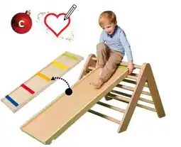 Lidl Klatretrekant med 2i1 stige og rutsjebane tilbud