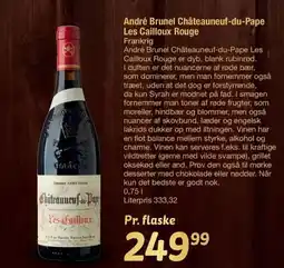 Fakta Tyskland André Brunel Châteauneuf-du-Pape Les Cailloux Rouge Frankrig tilbud