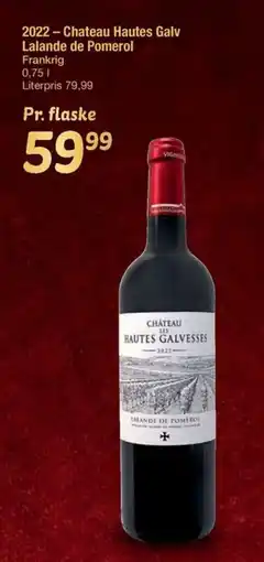 Fakta Tyskland 2022 – Chateau Hautes Galv Lalande de Pomerol Frankrig tilbud