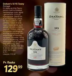 Fakta Tyskland Graham's 10 YO Tawny Portugal tilbud