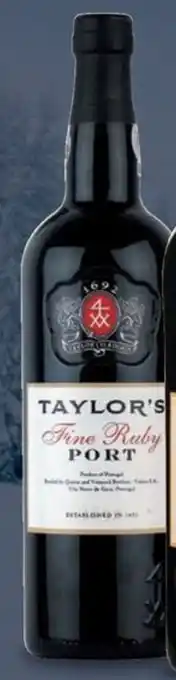 Fakta Tyskland Taylor's Fine Ruby Port 20% tilbud