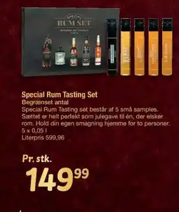Fakta Tyskland Special Rum Tasting Set Begrænset antal tilbud