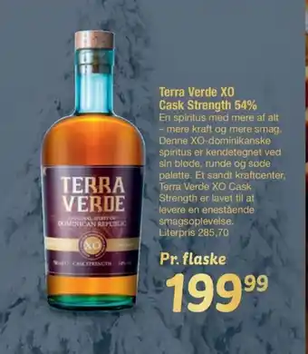 Fakta Tyskland Terra Verde XO Cask Strength 54% tilbud