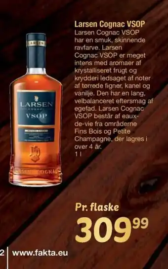 Fakta Tyskland Larsen Cognac VSOP tilbud