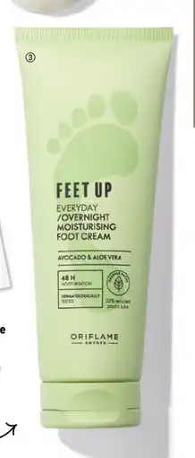 Oriflame Feet Up Everyday / Overnight Moisturising Foot Cream tilbud