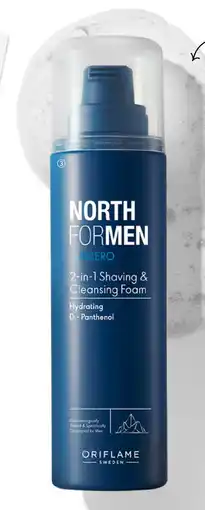 Oriflame North For Men Subzero 2-in-1 Shaving & Cleansing Foam tilbud