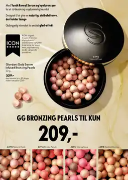 Oriflame Giordani Gold Serum Infused Bronzing Pearls tilbud