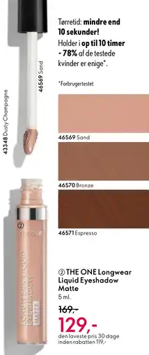 Oriflame THE ONE Longwear Liquid Eyeshadow Matte tilbud