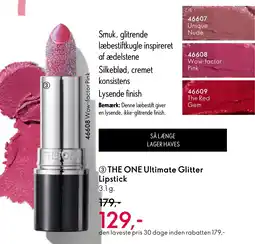 Oriflame THE ONE Ultimate Glitter Lipstick tilbud