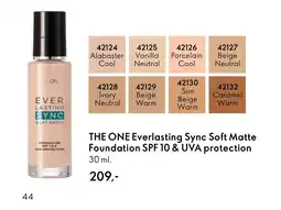 Oriflame THE ONE Everlasting Sync Soft Matte Foundation SPF 10 & UVA protection tilbud