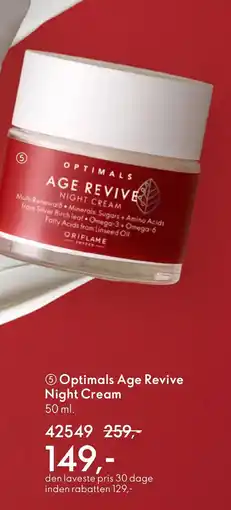 Oriflame Optimals Age Revive Night Cream tilbud