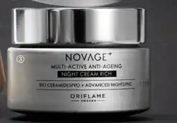 Oriflame Novage+ Multi-Active Anti-Ageing Night Cream Rich tilbud