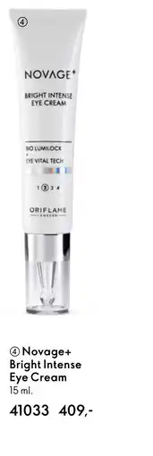 Oriflame Novage+ Bright Intense Eye Cream tilbud