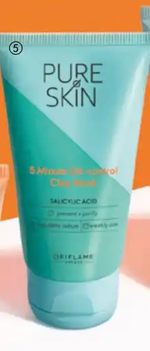 Oriflame Pure Skin 5 Minute Oil-control Clay Mask tilbud