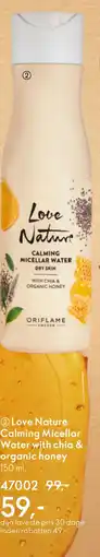 Oriflame Love Nature Calming Micellar Water with chia & organic honey tilbud