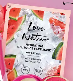 Oriflame Love Nature Hydrating Gel to Ice Face Mask with Organic Watermelon tilbud